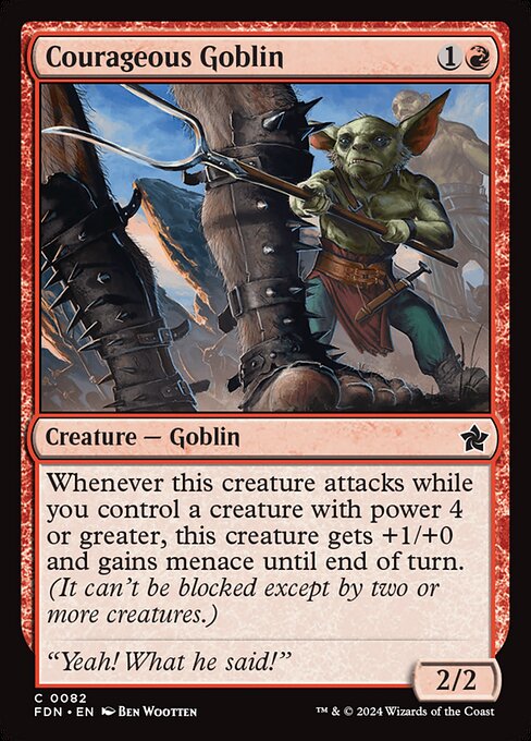 MTG Courageous Goblin FDN 082 Regular Nonfoil