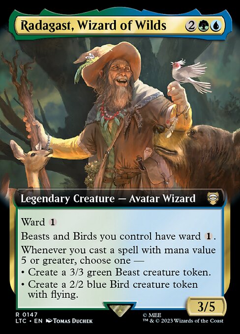 MTG Radagast, Wizard of Wilds LTC 147 Extended Art Nonfoil