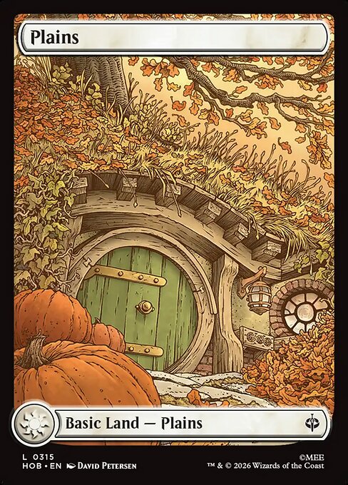 MTG Plains HOB 315 Full Art Map Land Foil