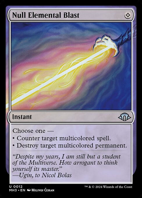 MTG Null Elemental Blast MH3 012 Regular Foil