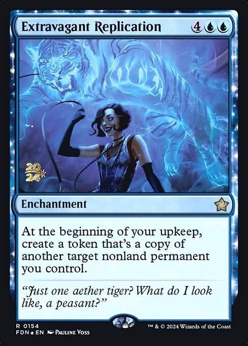 MTG Extravagant Replication PFDN 154s Prerelease Foil