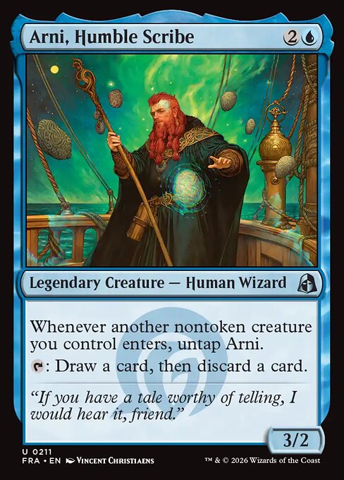 MTG Arni, Humble Scribe FRA 211 Standard Nonfoil front