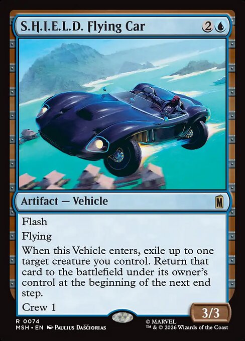 MTG S.H.I.E.L.D. Flying Car MSH 074 Regular Foil