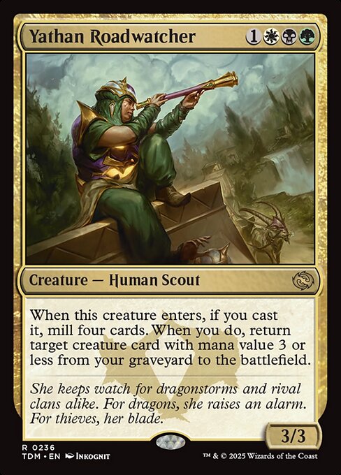 MTG Yathan Roadwatcher TDM 236 Regular Foil