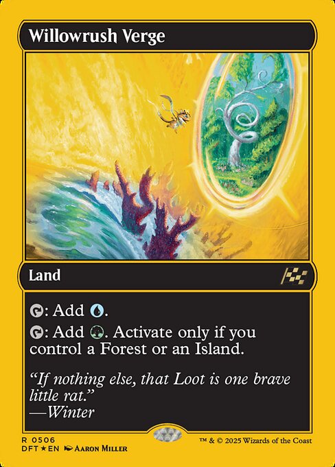 MTG Willowrush Verge DFT 506 Regular First-Place Foil