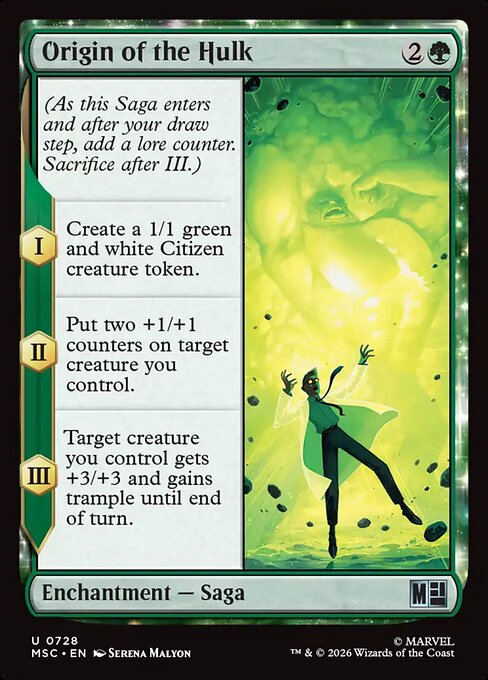 MTG Origin of the Hulk MSC 728 Regular Foil