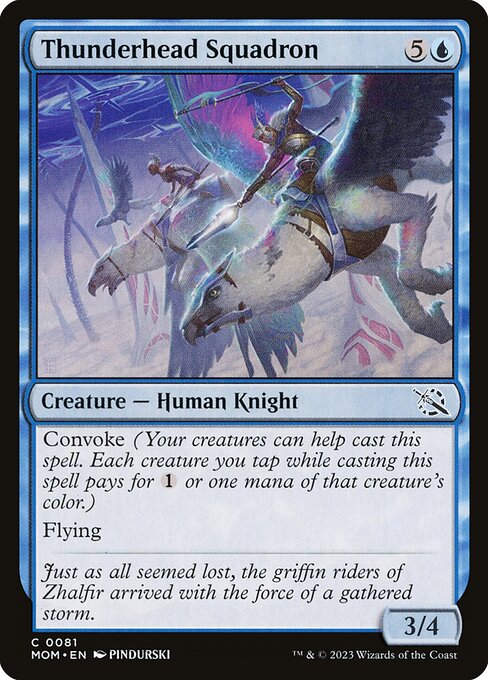 MTG Thunderhead Squadron MOM 081 Regular Foil