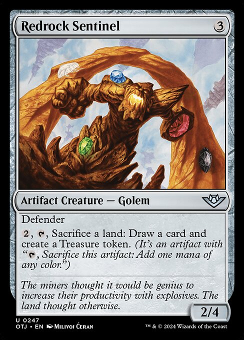 MTG Redrock Sentinel OTJ 247 Regular Foil