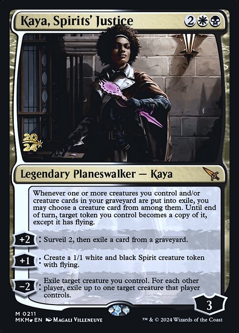 MTG Kaya, Spirits' Justice PMKM 211s Prerelease Foil