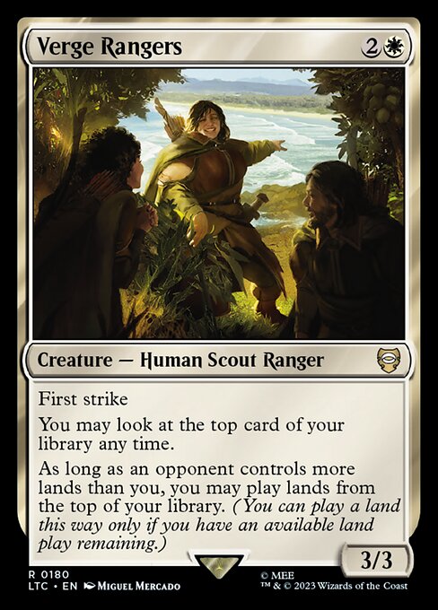 MTG Verge Rangers LTC 180 Alternate Art Nonfoil