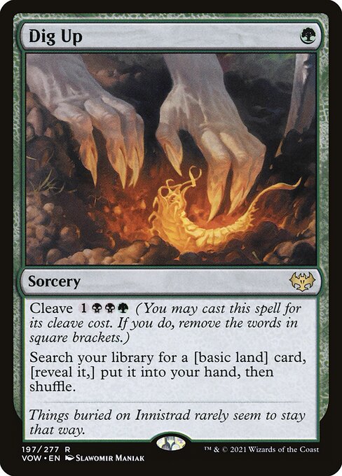 MTG Dig Up VOW 197 Standard Foil front