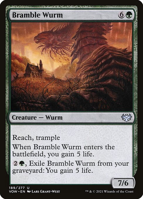 MTG Bramble Wurm VOW 189 Standard Foil front