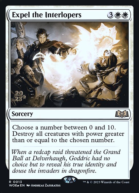 MTG Expel the Interlopers PWOE 013s Prerelease Foil