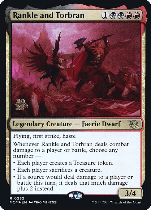 MTG Rankle and Torbran PMOM 252s Prerelease Foil