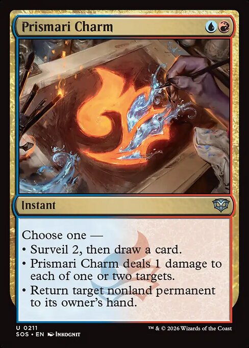 MTG Prismari Charm SOS 211 Regular Foil