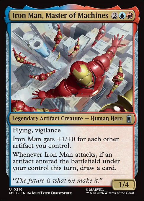 MTG Iron Man, Master of Machines MSH 216 Regular Nonfoil