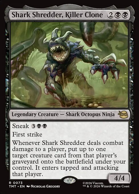 MTG Shark Shredder, Killer Clone TMT 073 Regular Foil