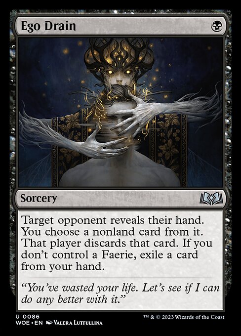 MTG Ego Drain WOE 086 Regular Foil