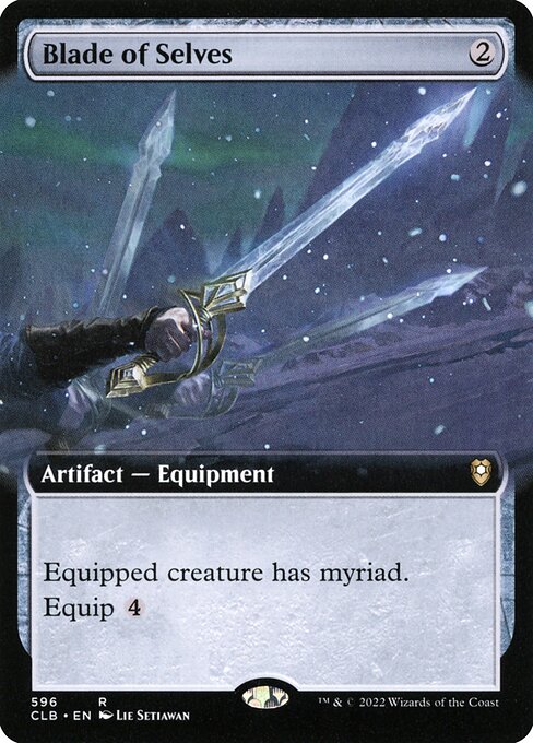 MTG Blade of Selves CLB 596 Extended Art Foil
