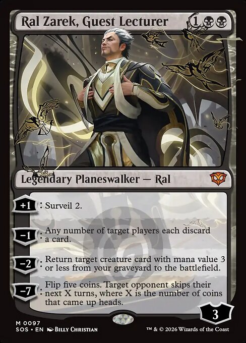 MTG Ral Zarek, Guest Lecturer SOS 097 Regular Foil