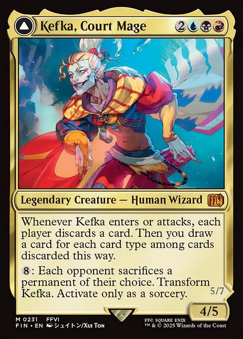 MTG Kefka, Court Mage // Kefka, Ruler of Ruin FIN 231 Regular Nonfoil