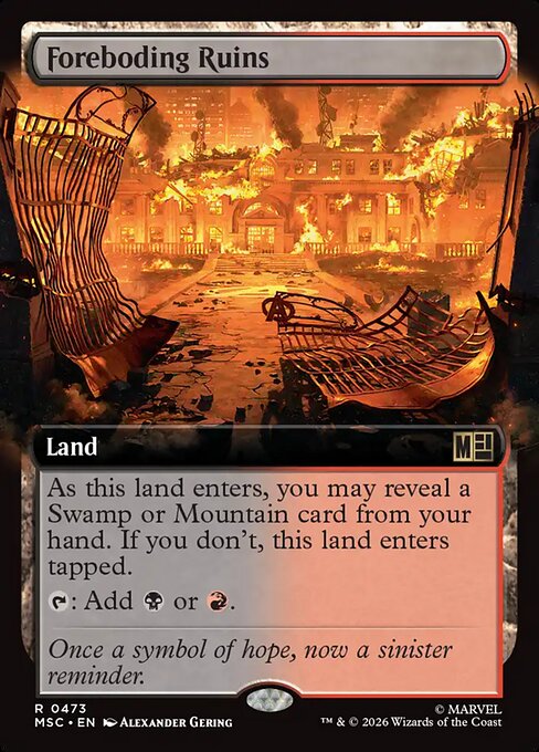 MTG Foreboding Ruins MSC 473 Extended Art Nonfoil