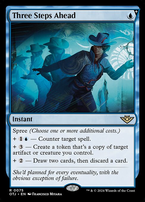MTG Three Steps Ahead OTJ 075 Regular Foil