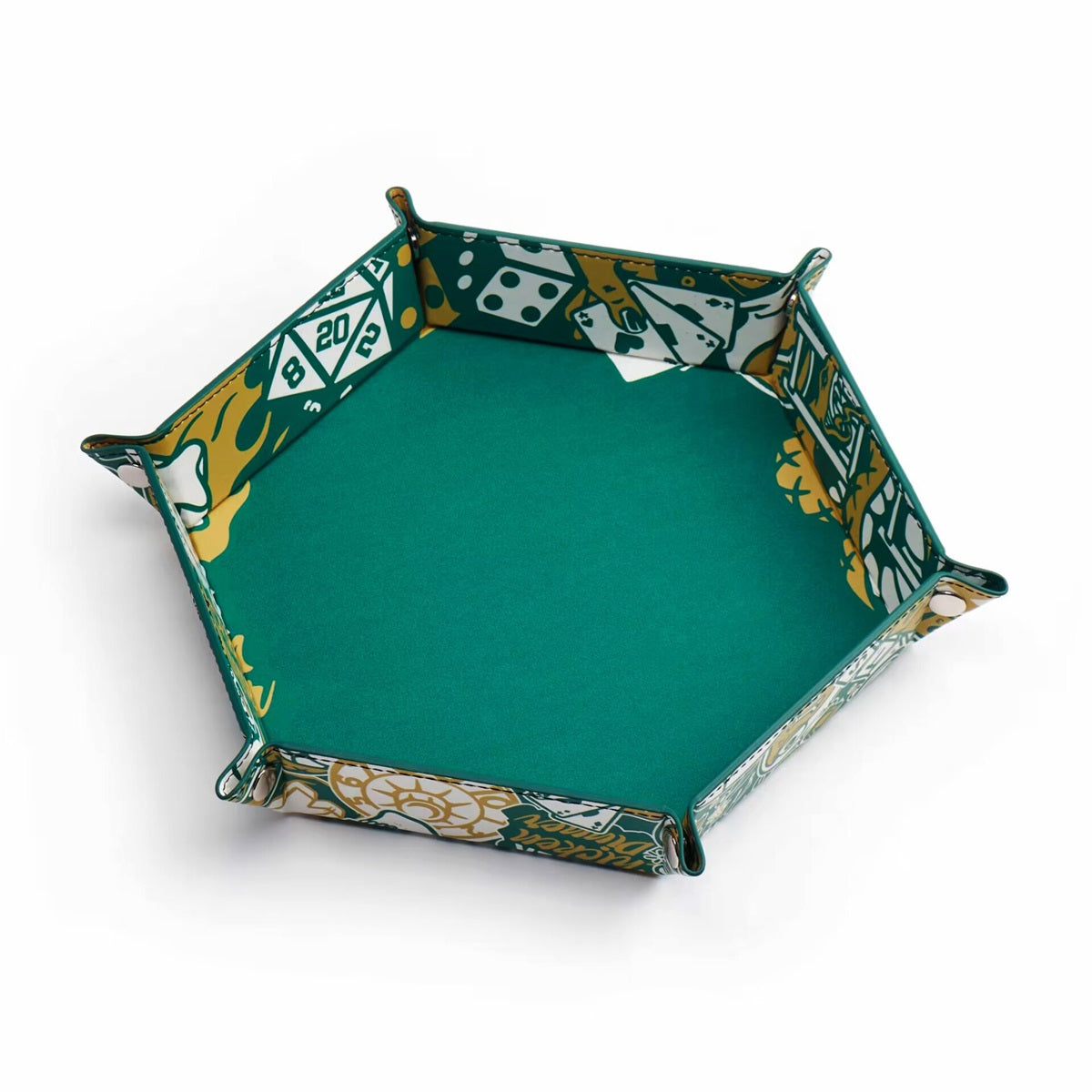 Hex Dice Tray 8" - Artist Series: Cara