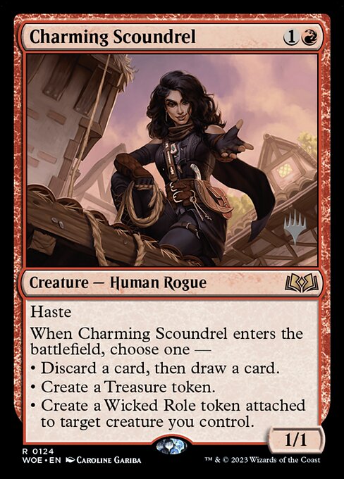 MTG Charming Scoundrel PWOE 124p Promo Pack Foil