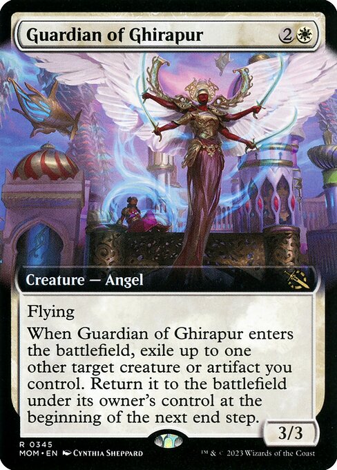 MTG Guardian of Ghirapur MOM 345 Extended Art Foil