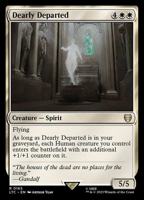 MTG Dearly Departed LTC 165 Alternate Art Nonfoil