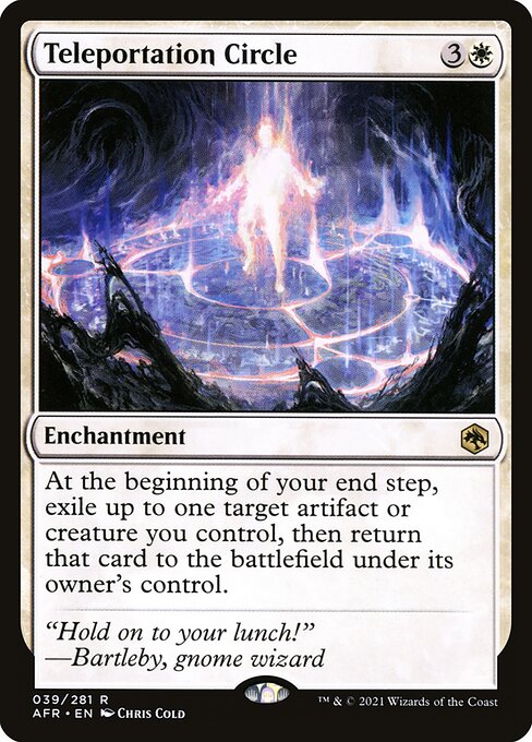 MTG Teleportation Circle AFR 039 Regular Foil