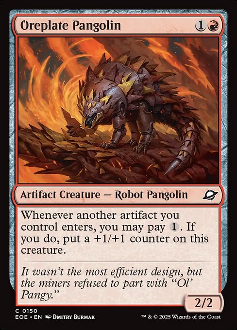 MTG Oreplate Pangolin EOE 150 Regular Nonfoil