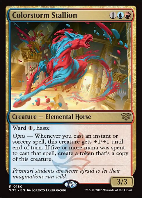 MTG Colorstorm Stallion PSOS 180P Promo Pack Foil