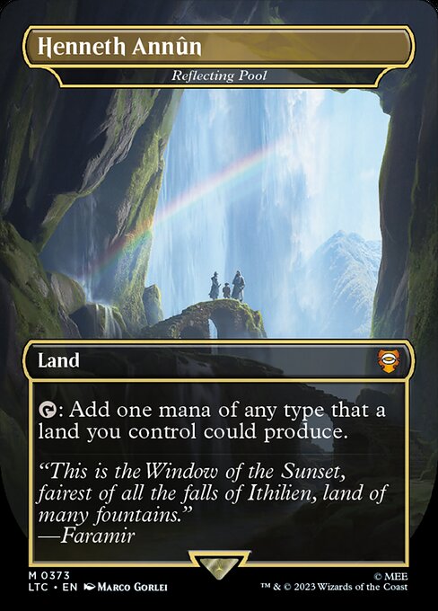 MTG Reflecting Pool LTC 373 Showcase Ring Nonfoil
