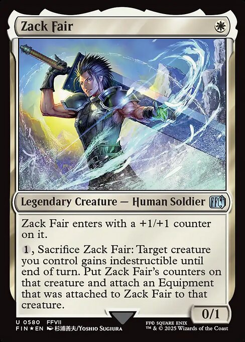 MTG Zack Fair FIN 580 Alternate Art Surge Foil