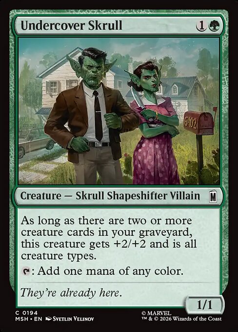 MTG Undercover Skrull MSH 194 Regular Foil