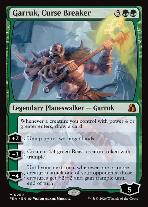 MTG Garruk, Curse Breaker FRA 259 Standard Nonfoil front