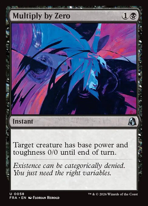 MTG Multiply by Zero FRA 058 Standard Nonfoil front