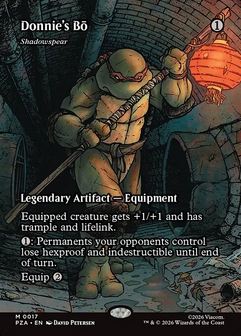 MTG Shadowspear PZA 017 Borderless Source Material Foil