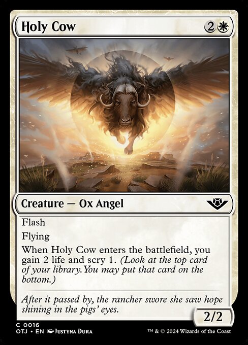 MTG Holy Cow OTJ 016 Regular Foil