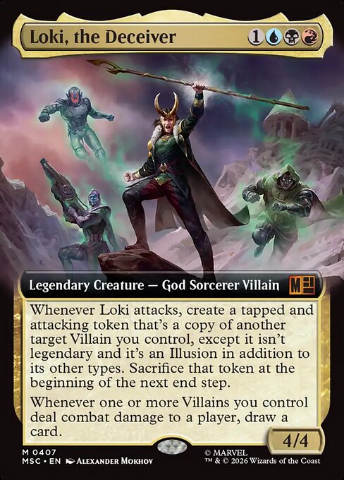 MTG Loki, the Deceiver MSC 407 Extended Art Nonfoil