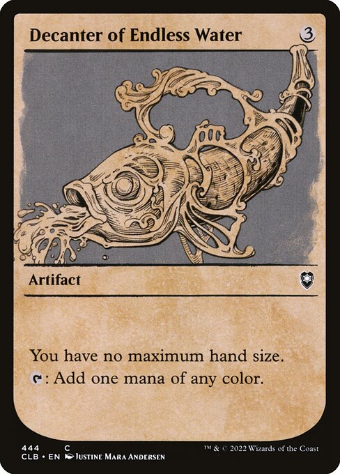 MTG Decanter of Endless Water CLB 444 Showcase Rulebook Foil