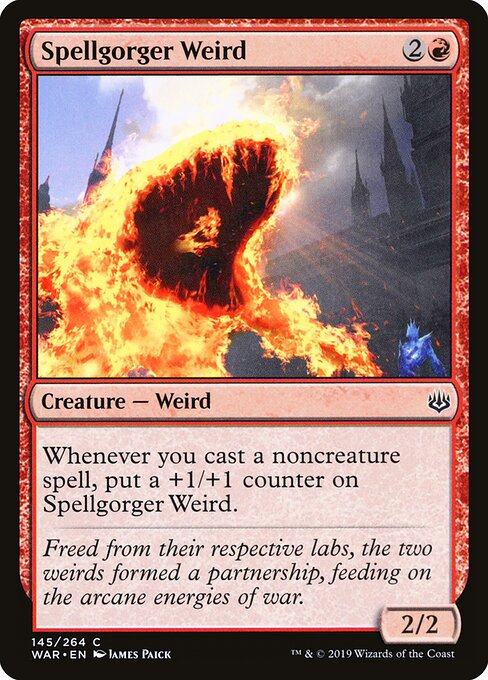 MTG Spellgorger Weird WAR 145 Standard Nonfoil front