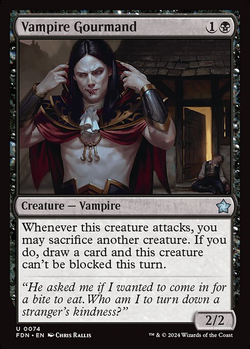 MTG Vampire Gourmand FDN 074 Regular Foil