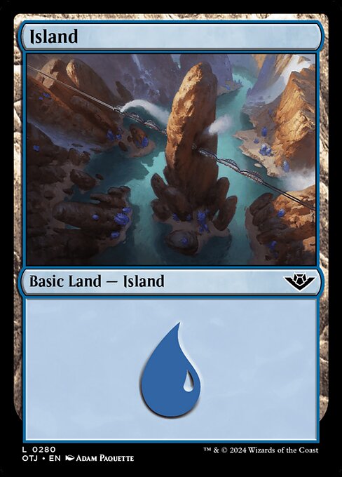 MTG Island OTJ 280 Regular Basic Land Foil