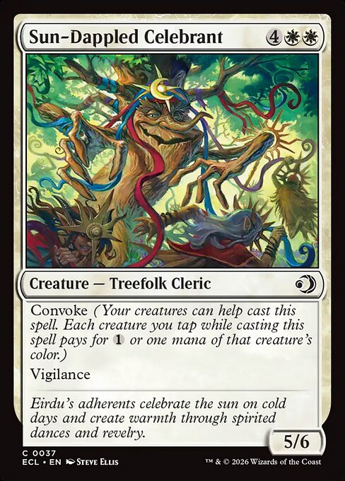 MTG Sun-Dappled Celebrant ECL 037 Regular Foil