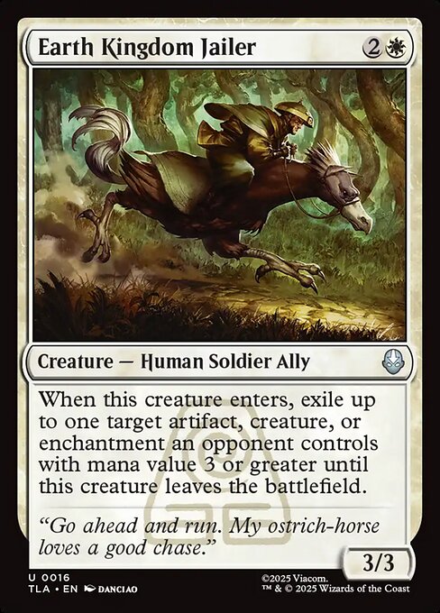 MTG Earth Kingdom Jailer TLA 016 Regular Nonfoil