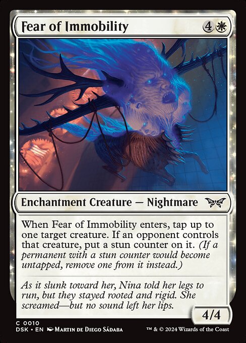 MTG Fear of Immobility DSK 010 Regular Nonfoil