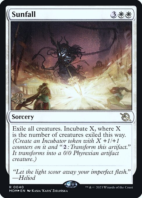 MTG Sunfall PMOM 040s Prerelease Foil